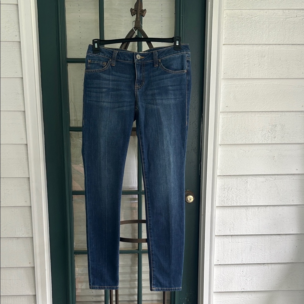 CAbi Dark Blue Skinny Jeans Size 8